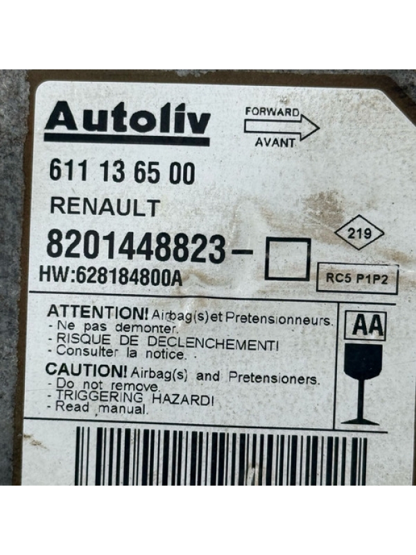Módulo Airbag Renault Master 2.3 2013 2014 2015 2016 À 2022.