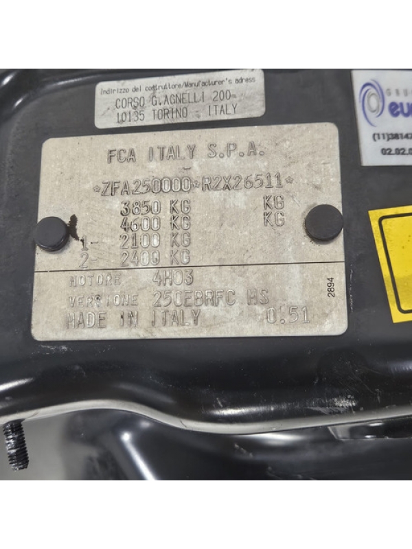 Painel Frontal Citroen Jumper Boxer 2.0 2018 2019 2020 2021.