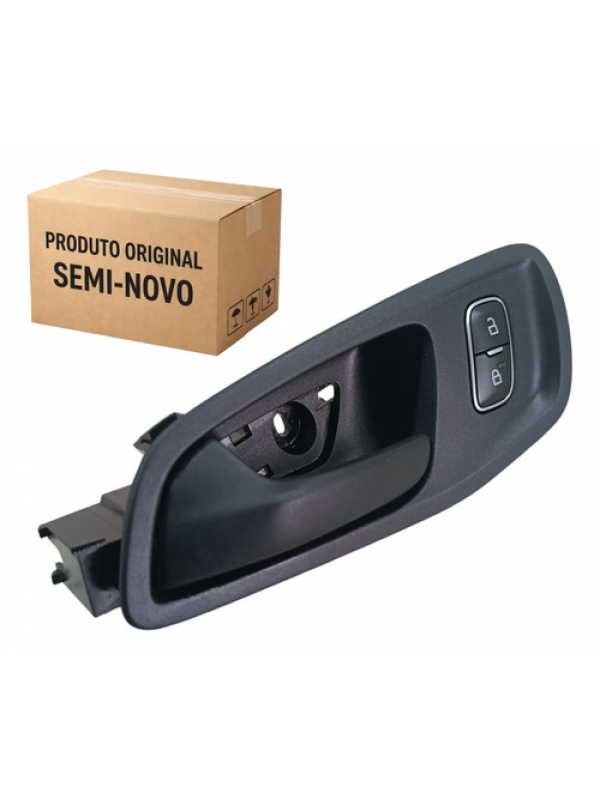 Maçaneta Interna Dianteira Esquerda Ford Transit 2023 2024 . Preto Dianteira