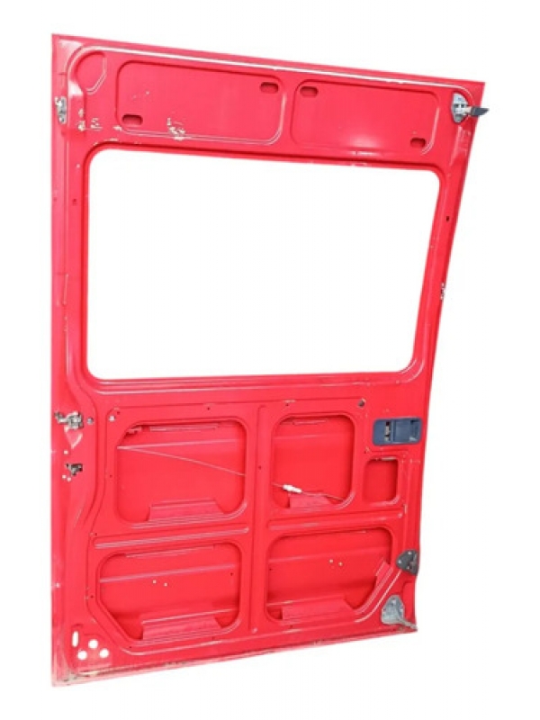 Porta De Correr Lado Esquerdo Iveco Daily 2009 À 2015 Traseira Esquerda Vermelho