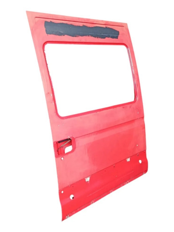 Porta De Correr Lado Esquerdo Iveco Daily 2009 À 2015 Traseira Esquerda Vermelho