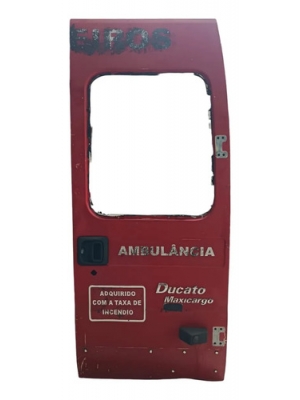 Porta Traseira Direita Fiat Ducato Multicargo 2005 À 2017 Traseira Direito Vermelho