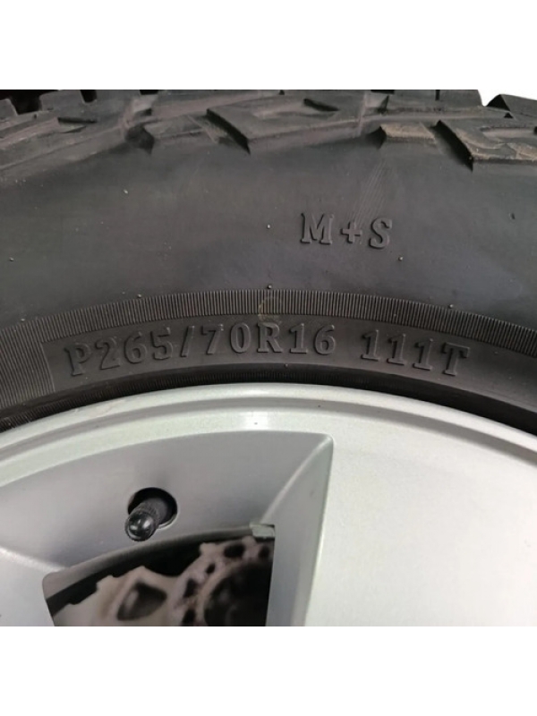 Jogo De Roda C/ Pneu Toyota Hilux Sw4 2013 2014 2015 Aro 16. Prateado