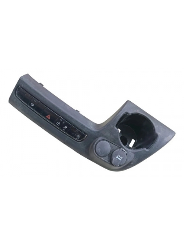 Pisca Alerta Moldura C/ Porta Copo Fiat Ducato 2.2 2025 2026 Cinza-escuro