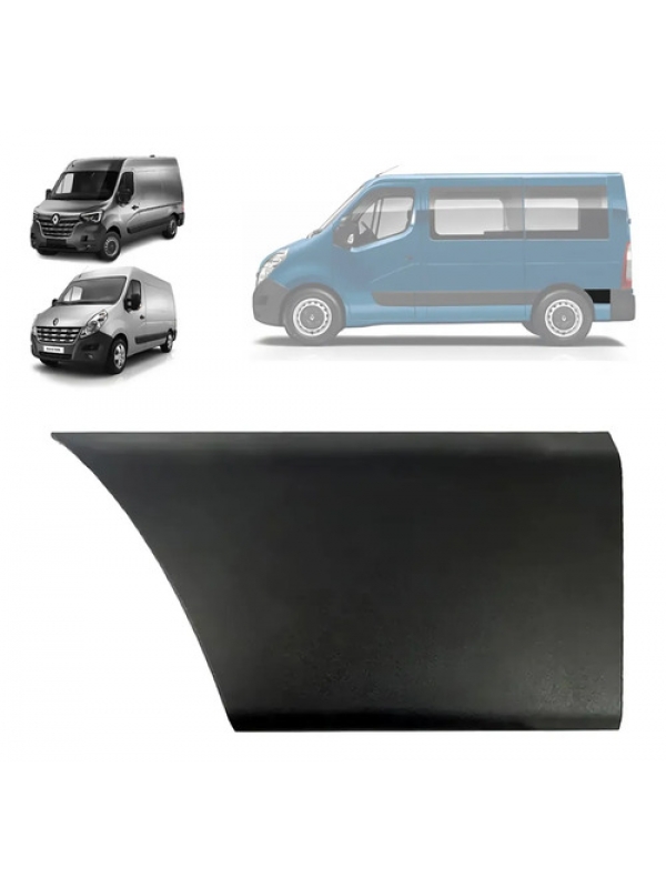 Friso Lateral Traseiro Esquerdo Renault Master 2.3 2014 À 26 Preto