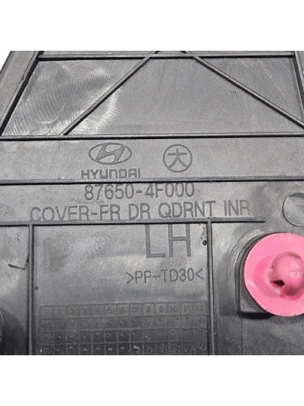 Acabamento Externo Retrovisor Esquerdo Hyundai Hr 2013/2022 Preto