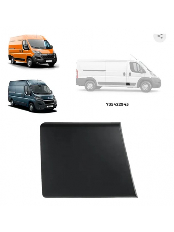Friso Porta Dianteira Direita Fiat Ducato Boxer 2018 À 2024. Preto