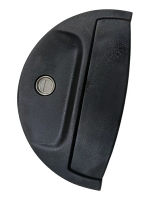 Maçaneta Externa Lado Esquerdo Hyundai Hr 2.5 2005 À 2024 Preto Dianteira